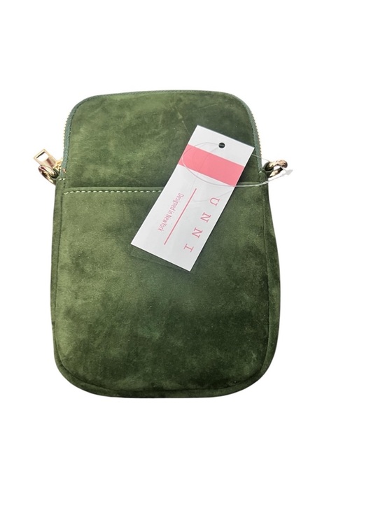 unni Handbags - Olive Suede Crossbody Bag- NWT